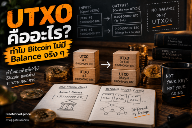 UTXO คืออะไร ทำไม Bitcoin ไม่มี Balance จริง ๆ
