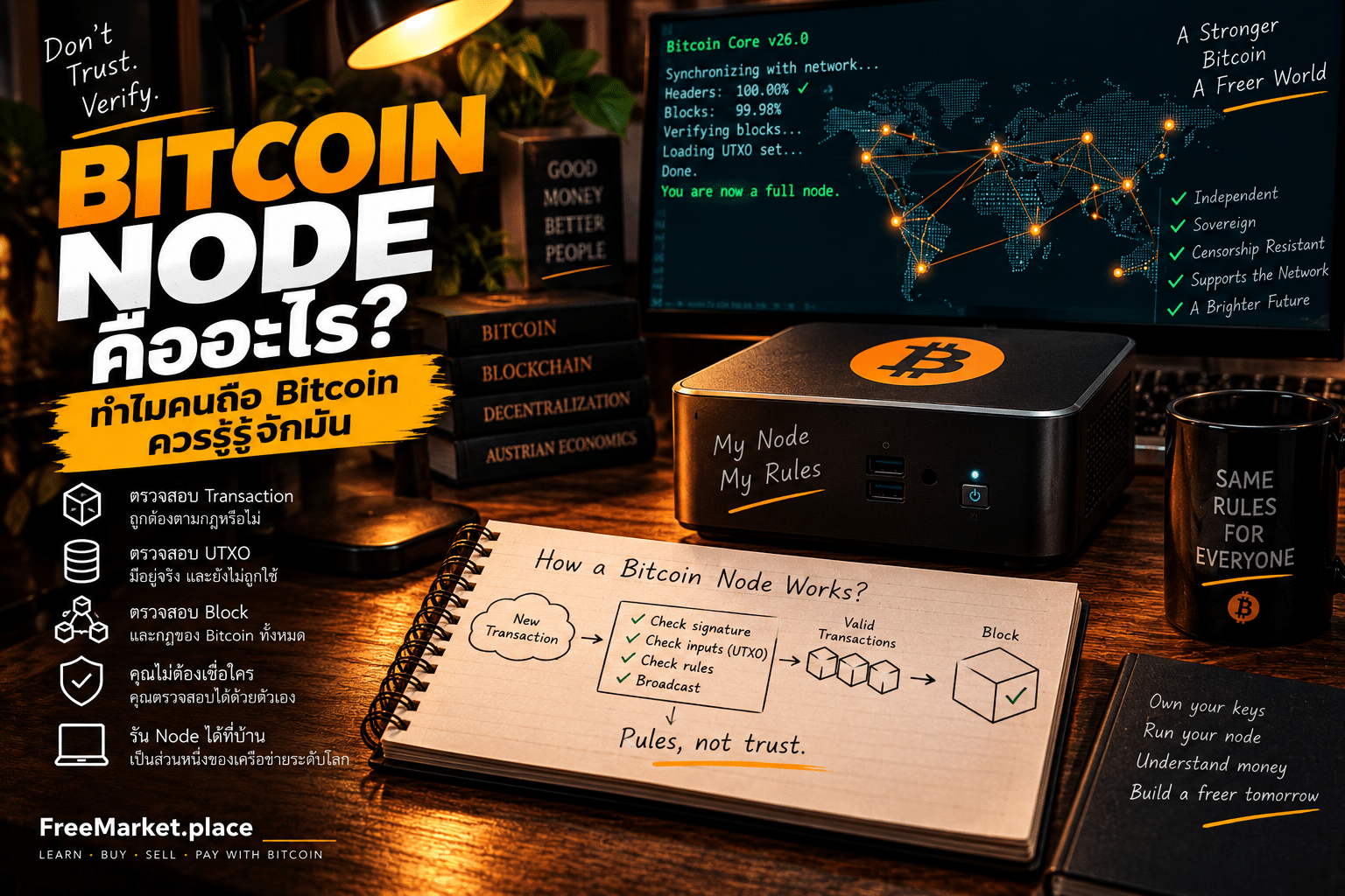 Bitcoin Node คืออะไร ทำไมคนถือ Bitcoin ควรรู้จักมัน