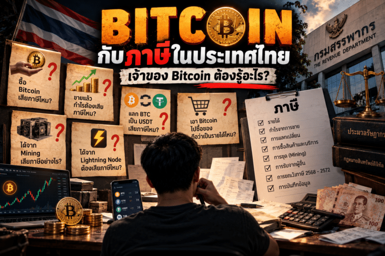 ภาษี Bitcoin ในประเทศไทย เจ้าของ Bitcoin ต้องรู้อะไรเกี่ยวกับการซื้อขายและรายได้