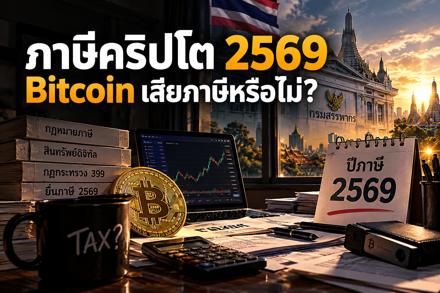 ภาษีคริปโต 2569 Bitcoin เสียภาษีหรือไม่ และกฎภาษีสินทรัพย์ดิจิทัลในประเทศไทย